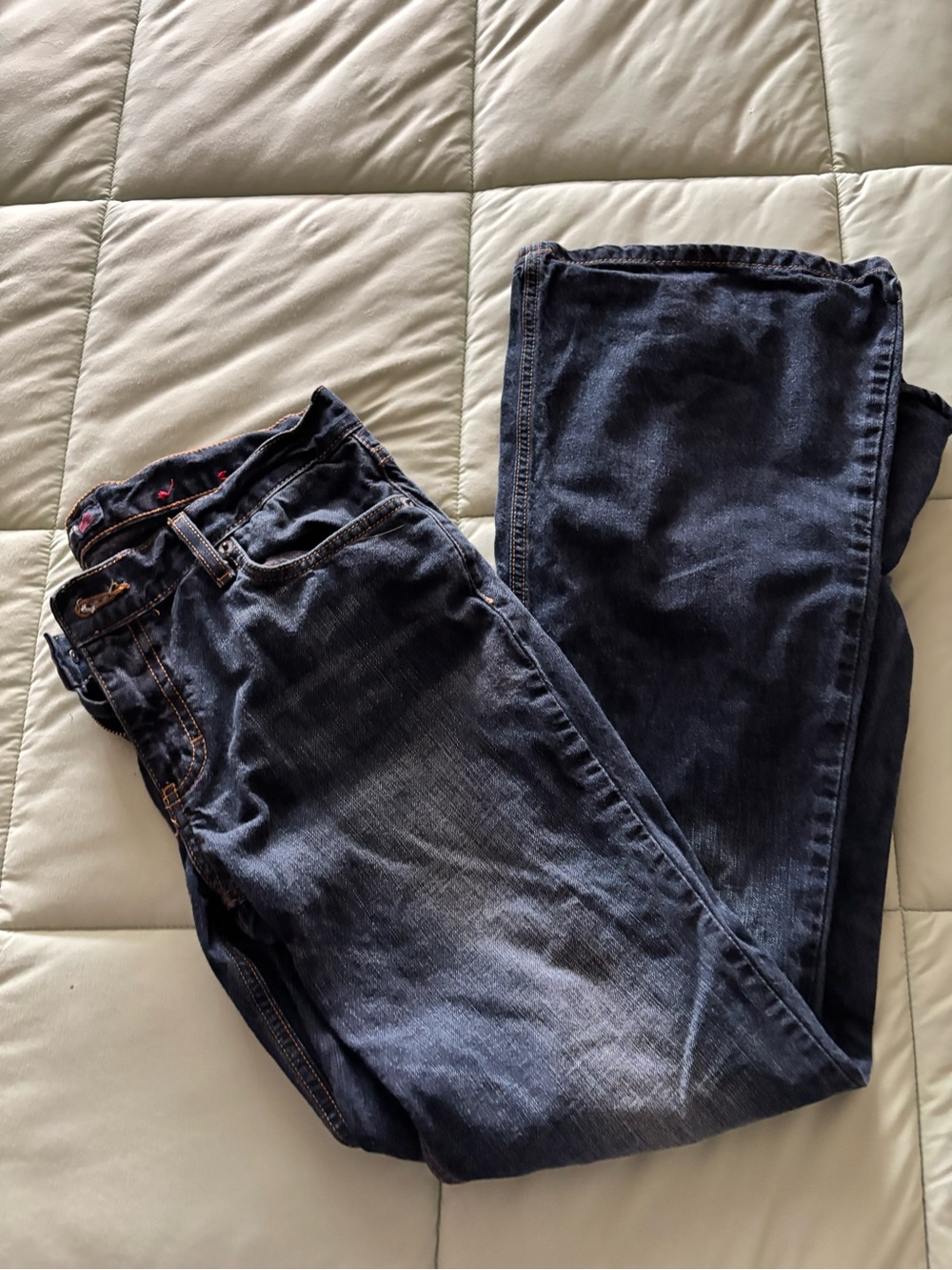 American Eagle Outfitters Women's Dark Blue Flare Jeans